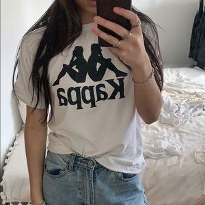 Kappa logo stripe tape tee shirt